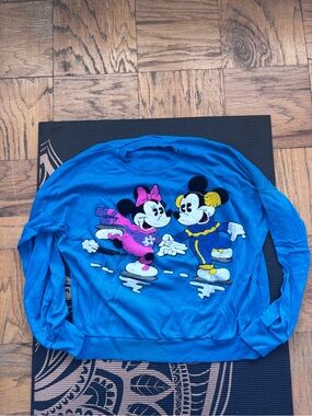 Vintage Disney: Mickey & Minnie Ice Skating Sweatshirt